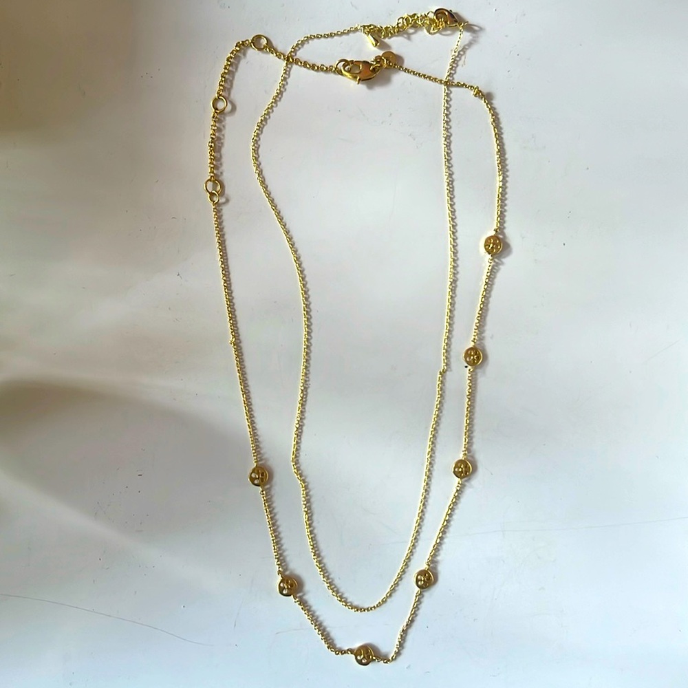 Set of Madewell and Uncommon James gold plated dainty necklaces